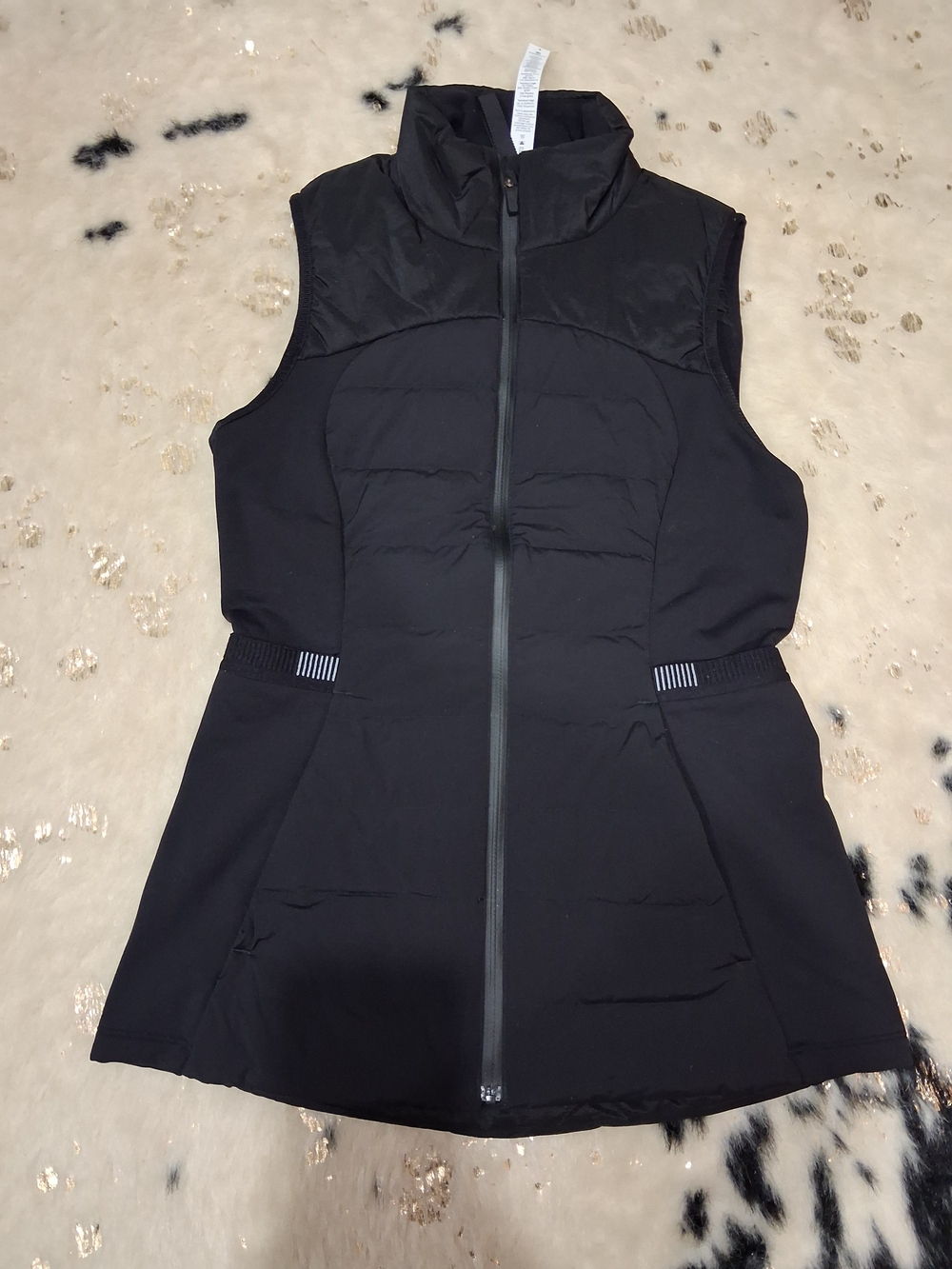 lululemon athletica Black Quilted Sleeveless Vest
